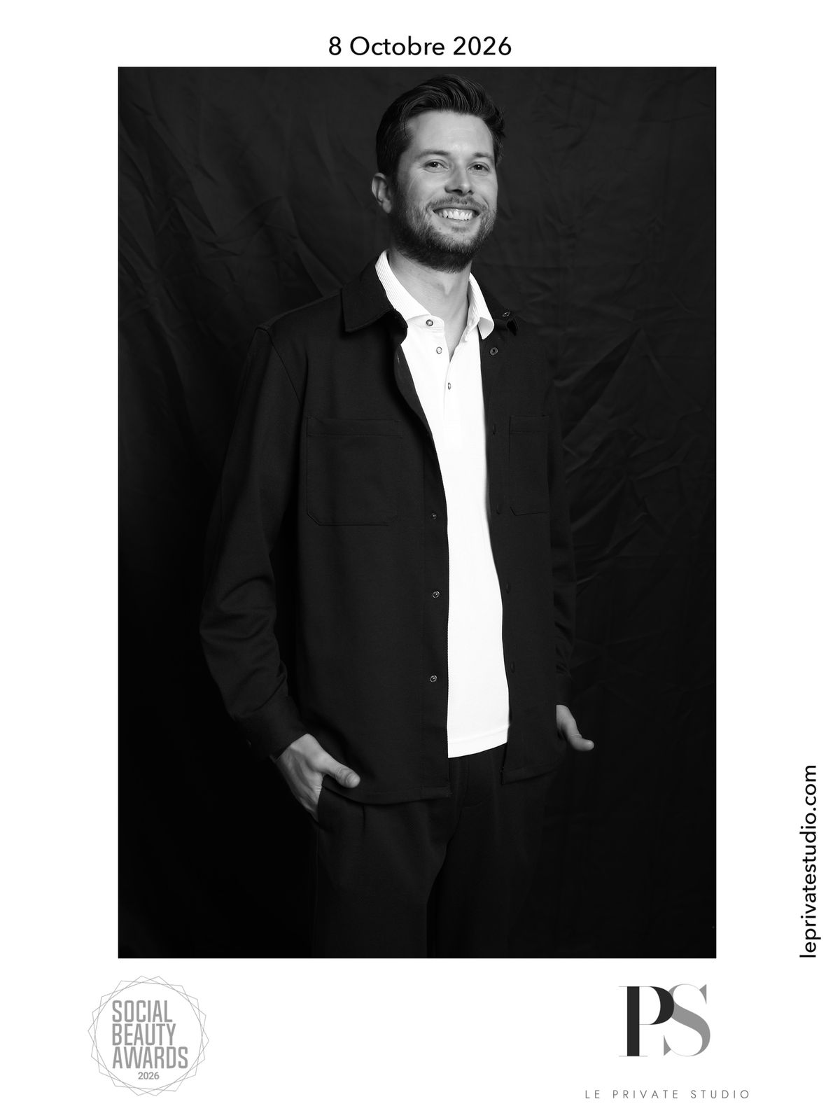 Gala octobre 2026, Portrait réalisé lors d’un événement privé, Le Private Studio, Côte d’Azur